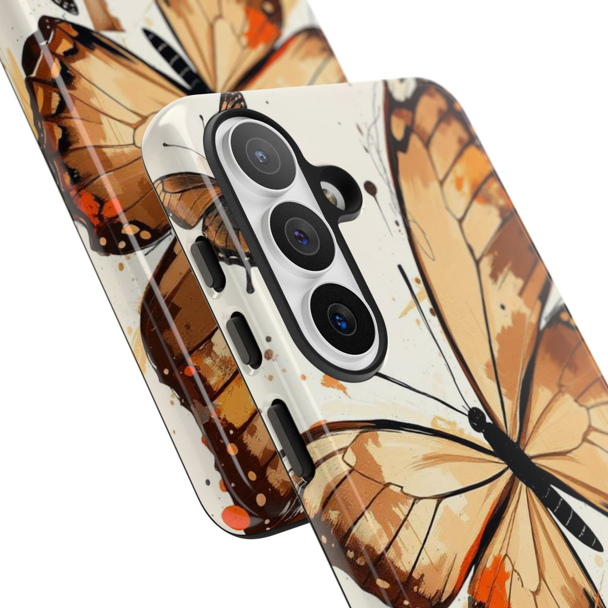 Acrylic Style Butterflies Design Phone Case - Multicolor Phone Case