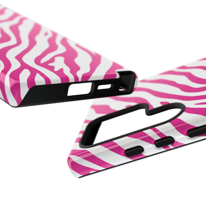 Stylish Hot Pink Zebra Print Phone Case