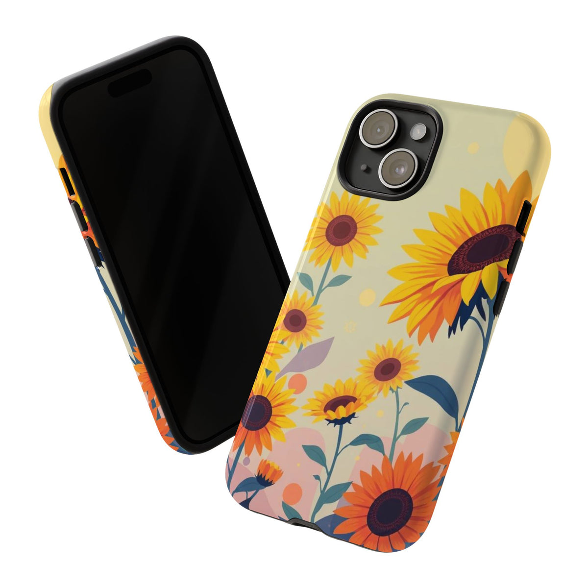 Modern Flat Sunflower Design Phone Case - Multicolor Phone Case