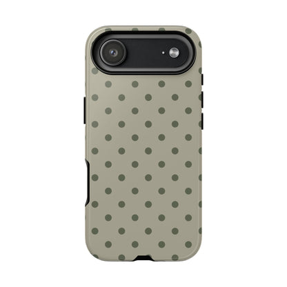 Green & Dark Green Dot Pattern Phone Case