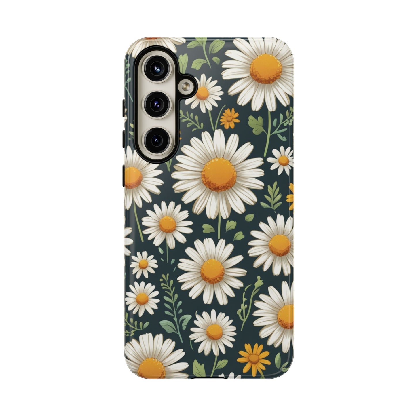 Samsung Galaxy S24 Plus / Glossy Phone Case - Daisies Floral Pattern 3 Phone Case