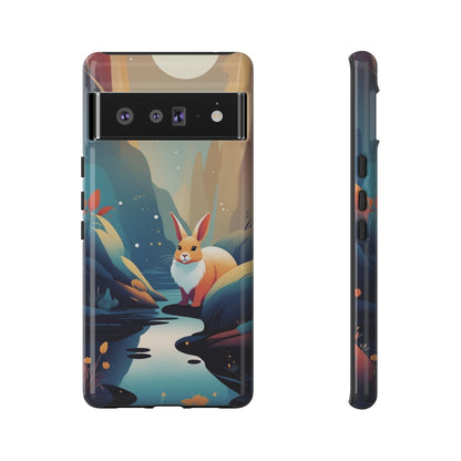 Stylised Rabbit Design Phone Case - Multicolor Phone Case - Google Pixel 6 Pro / Glossy