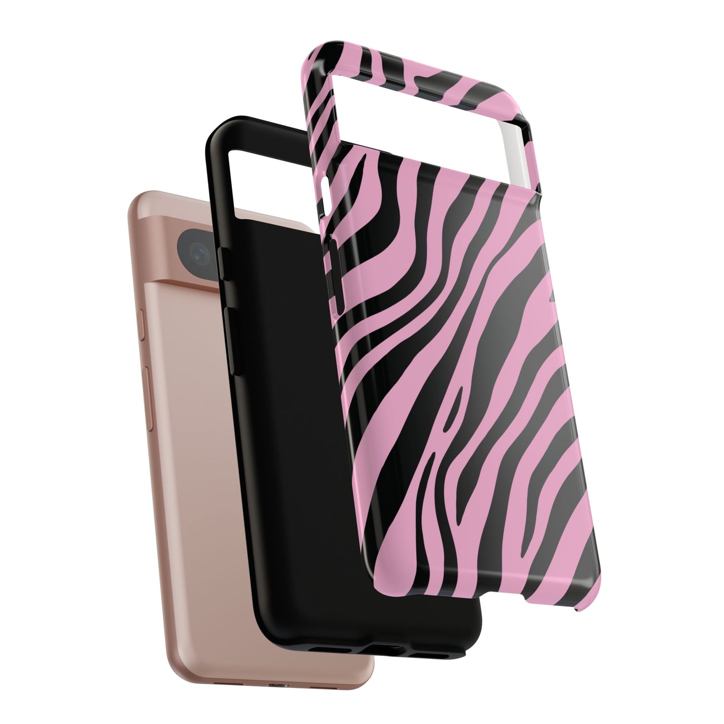 Modern Blush Zebra Print Phone Case