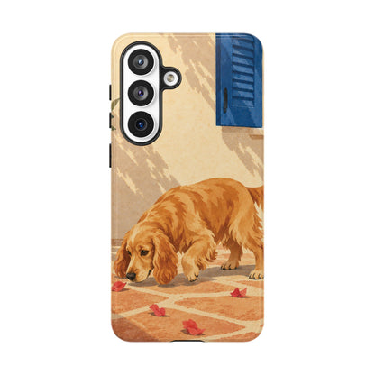 Cocker Spaniel Scent Trail Phone Case - Multicolor Phone Case - Samsung Galaxy S26 Plus / Glossy
