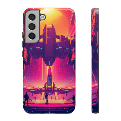 Samsung Galaxy S22 Plus / Glossy Phone Case - Alien Landing Pad Design Phone Case