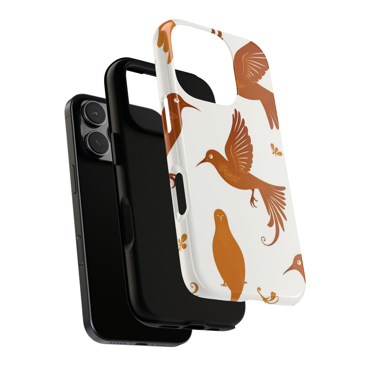 Abstract Bird Pattern Phone Case - Multicolor Phone Case
