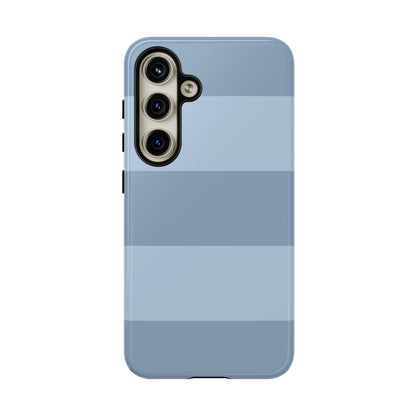 Light Blue Horizontal Stripe Pattern Phone Case - Blue Phone Case - Samsung Galaxy S24 / Glossy