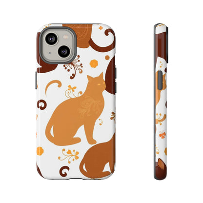 Abstract Cat Pattern Phone Case - Multicolor Phone Case - iPhone 14 / Glossy