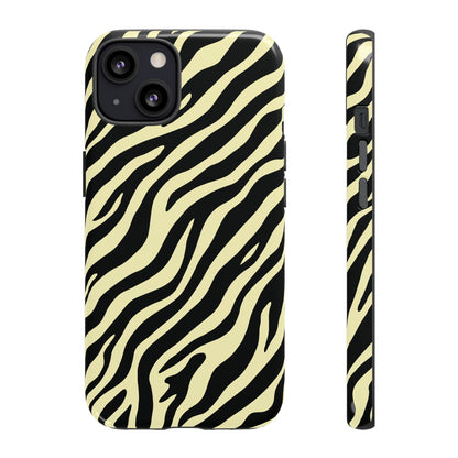 Stylish Neutral Zebra Print Phone Case