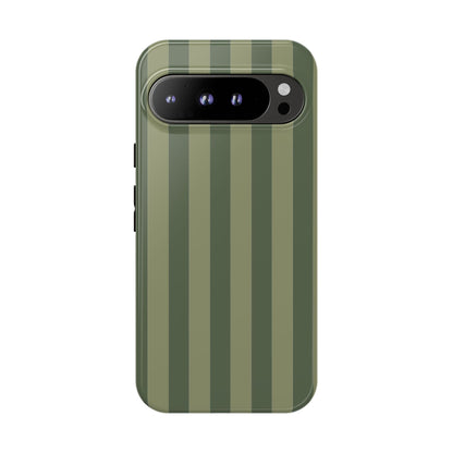 Green Stripe Pattern Phone Case - Green Phone Case - Google Pixel 9 Pro XL / Glossy