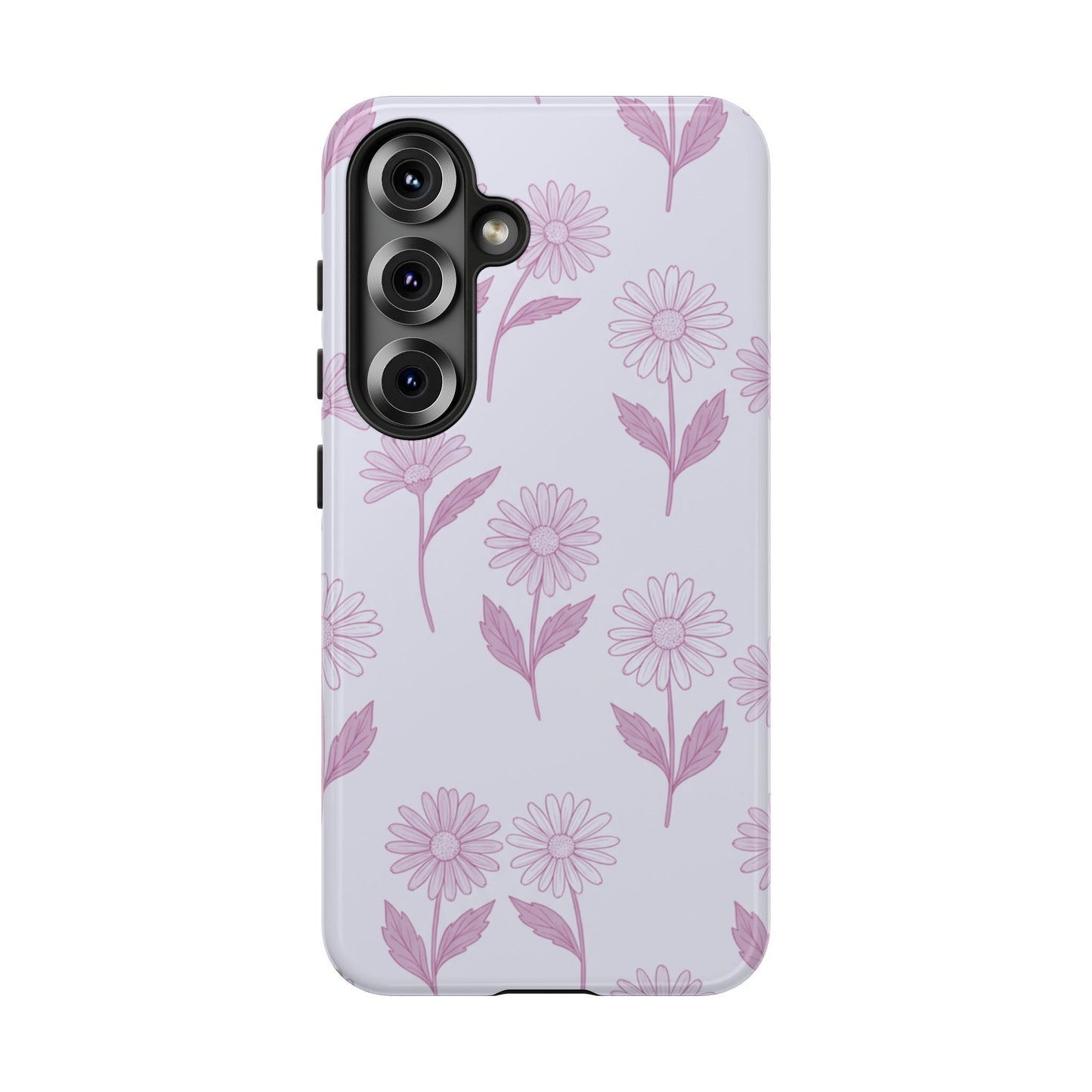 Pretty Lilac Daisy Pattern Phone Case