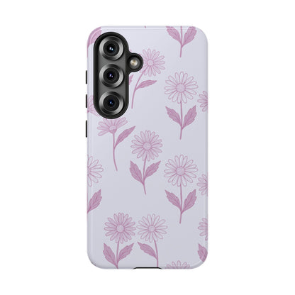Pretty Lilac Daisy Pattern Phone Case
