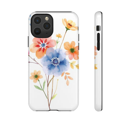 iPhone 11 Pro / Glossy Phone Case - Boho Chic Watercolour Bouquet Pattern Phone Case