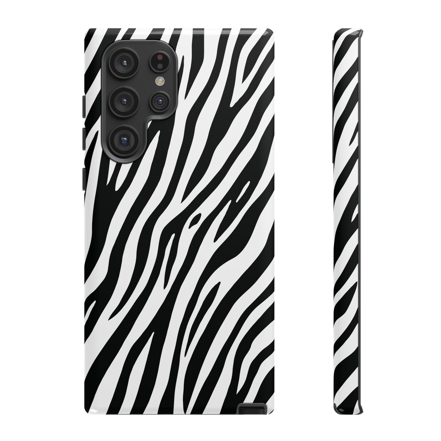 Monochrome Tiger Print Phone Case