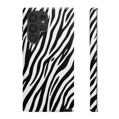 Monochrome Tiger Print Phone Case