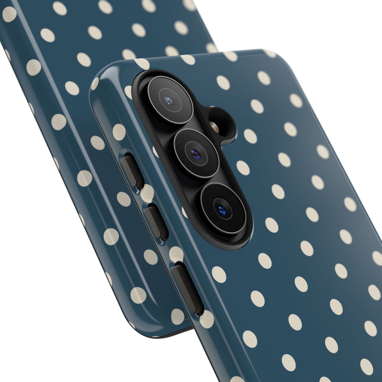 Blue & White Dot Pattern Phone Case