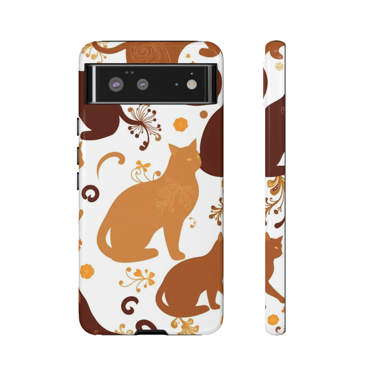 Abstract Cat Pattern Phone Case - Multicolor Phone Case - Google Pixel 6 / Glossy