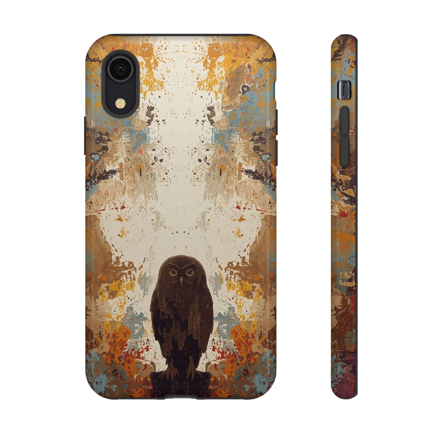 iPhone XR / Glossy Phone Case - Abstract Owl Design Phone Case