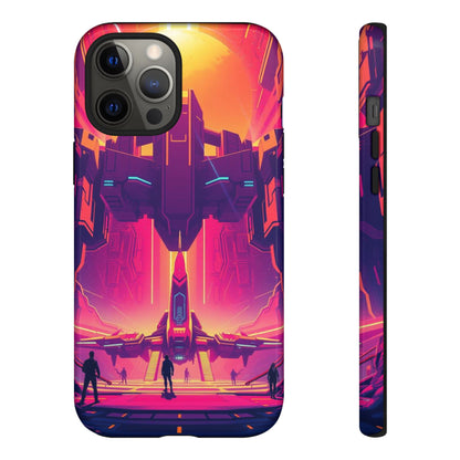 iPhone 12 Pro Max / Glossy Phone Case - Alien Landing Pad Design Phone Case