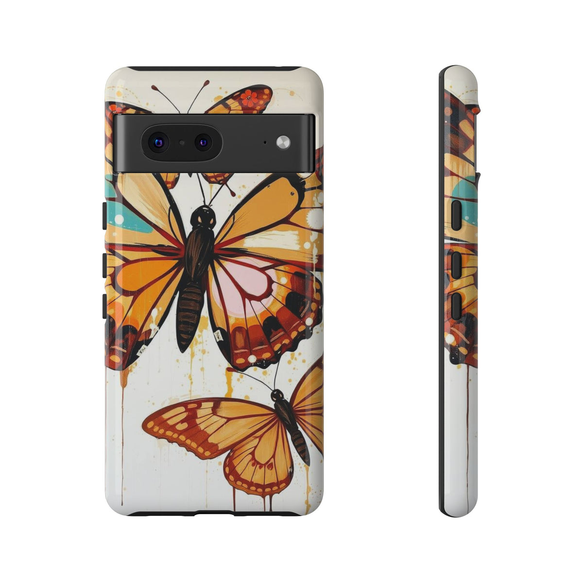 Abstract Butterflies Design Phone Case - Multicolor Phone Case - Google Pixel 7 / Glossy