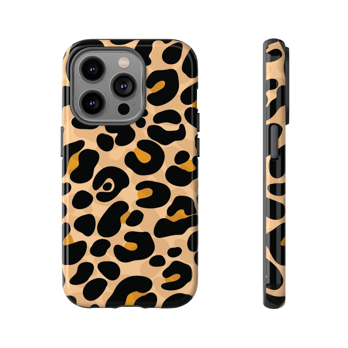 Stylish Mocha Leopard Print Phone Case