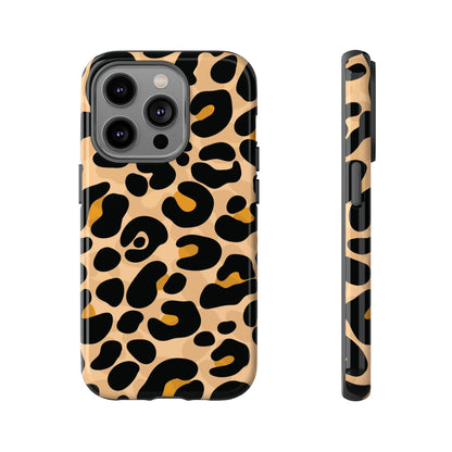 Stylish Mocha Leopard Print Phone Case