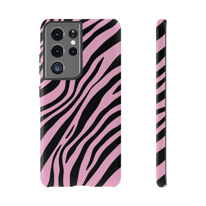 Modern Blush Zebra Print Phone Case