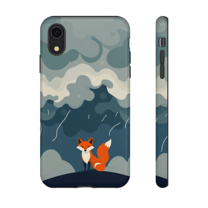iPhone XR / Glossy Phone Case - Stormy Fox Design Phone Case