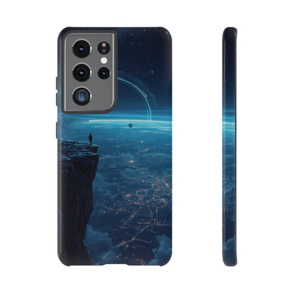 Samsung Galaxy S21 Ultra / Glossy Phone Case - Orbital Ring Horizon Sci-fi Phone Case