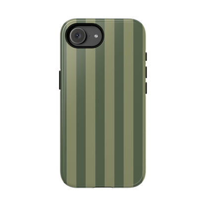 Green Stripe Pattern Phone Case - Green Phone Case - iPhone 17e / Glossy