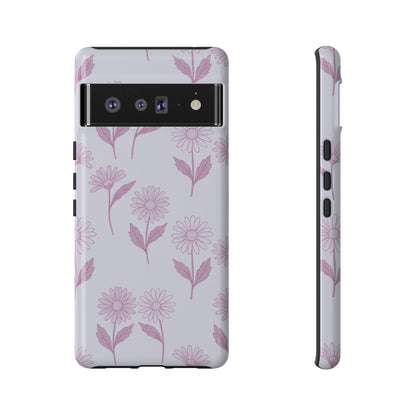 Pretty Lilac Daisy Pattern Phone Case