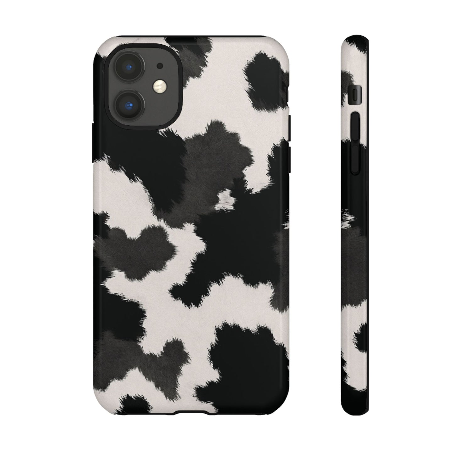 Modern Monochrome Cow Print Phone Case