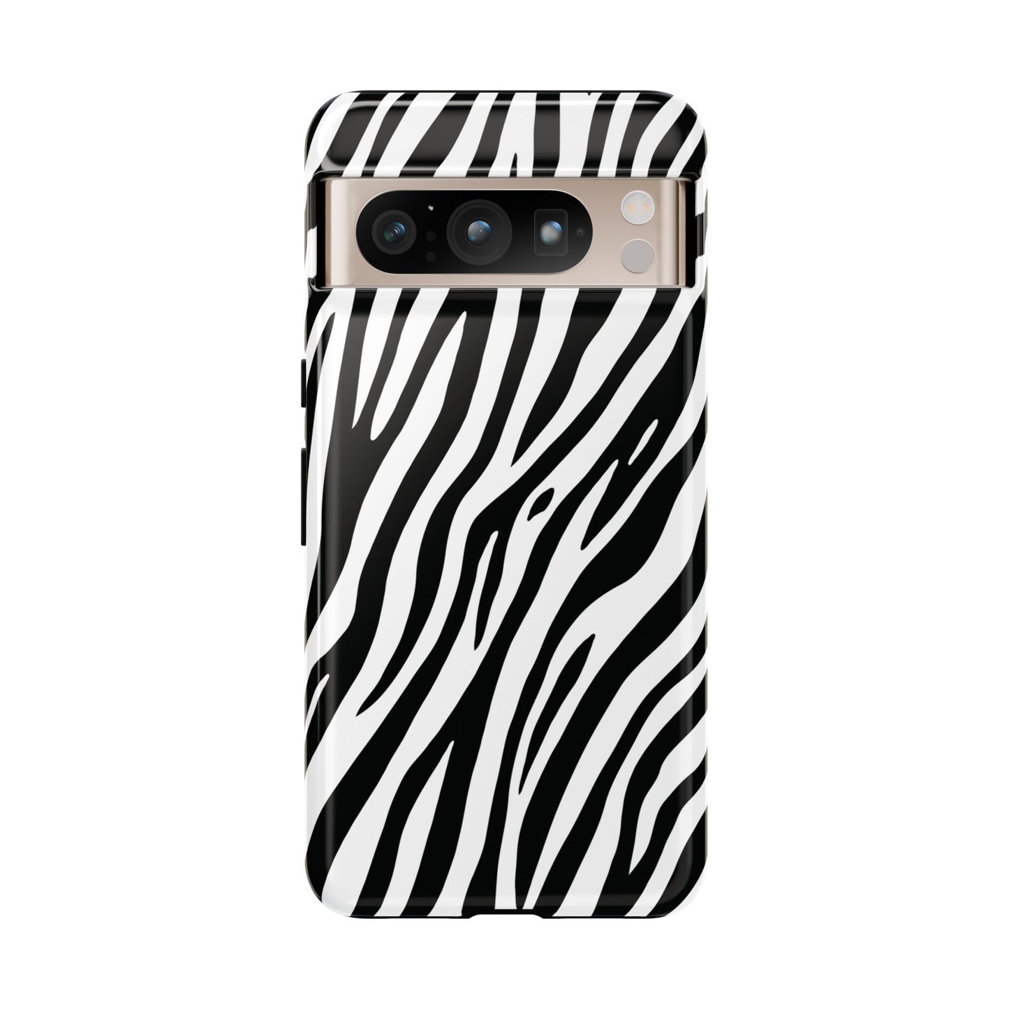 Monochrome Tiger Print Phone Case