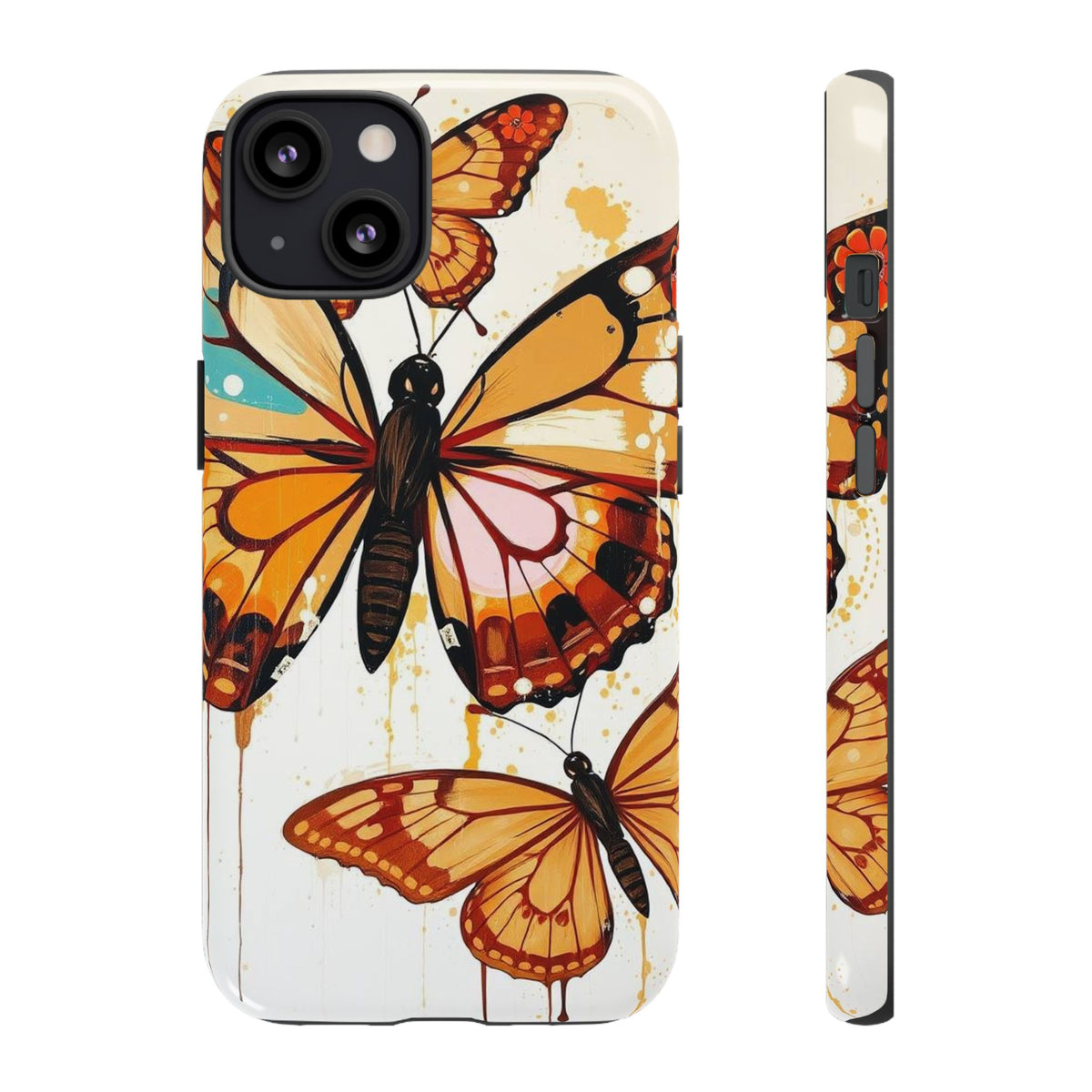 Abstract Butterflies Design Phone Case - Multicolor Phone Case - iPhone 13 / Glossy