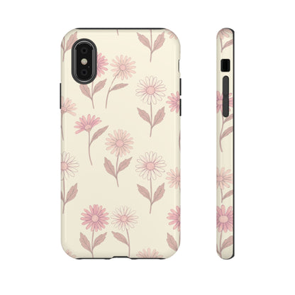 Pretty Blush Daisy Pattern Phone Case