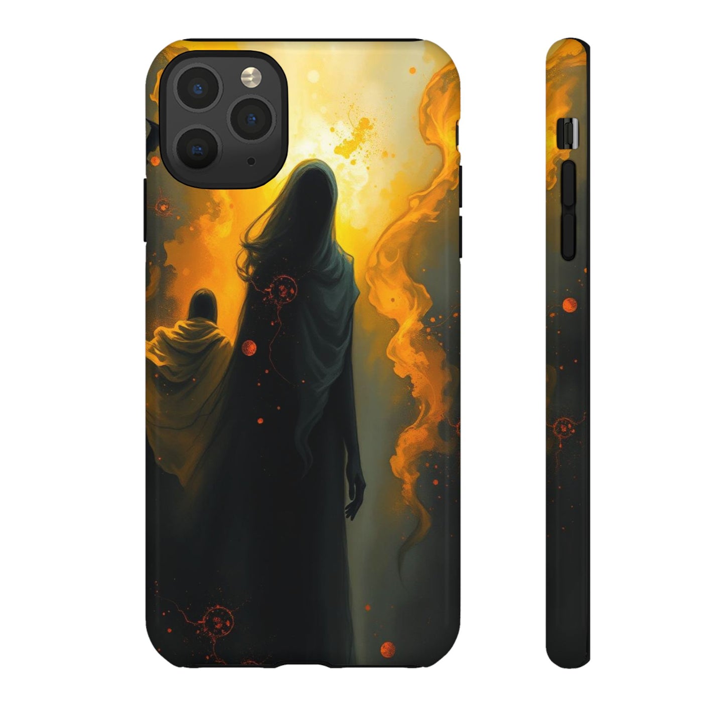 iPhone 11 Pro Max / Glossy Phone Case - Acrylic Gothic Myterious Figures Phone Case