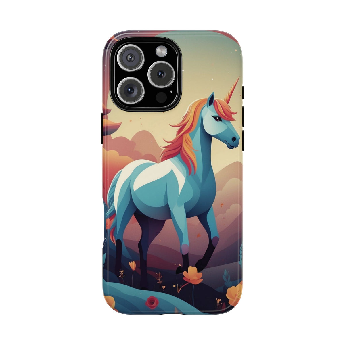 Stylised Unicorn Design Phone Case - Multicolor Phone Case - iPhone 16 Pro Max / Glossy