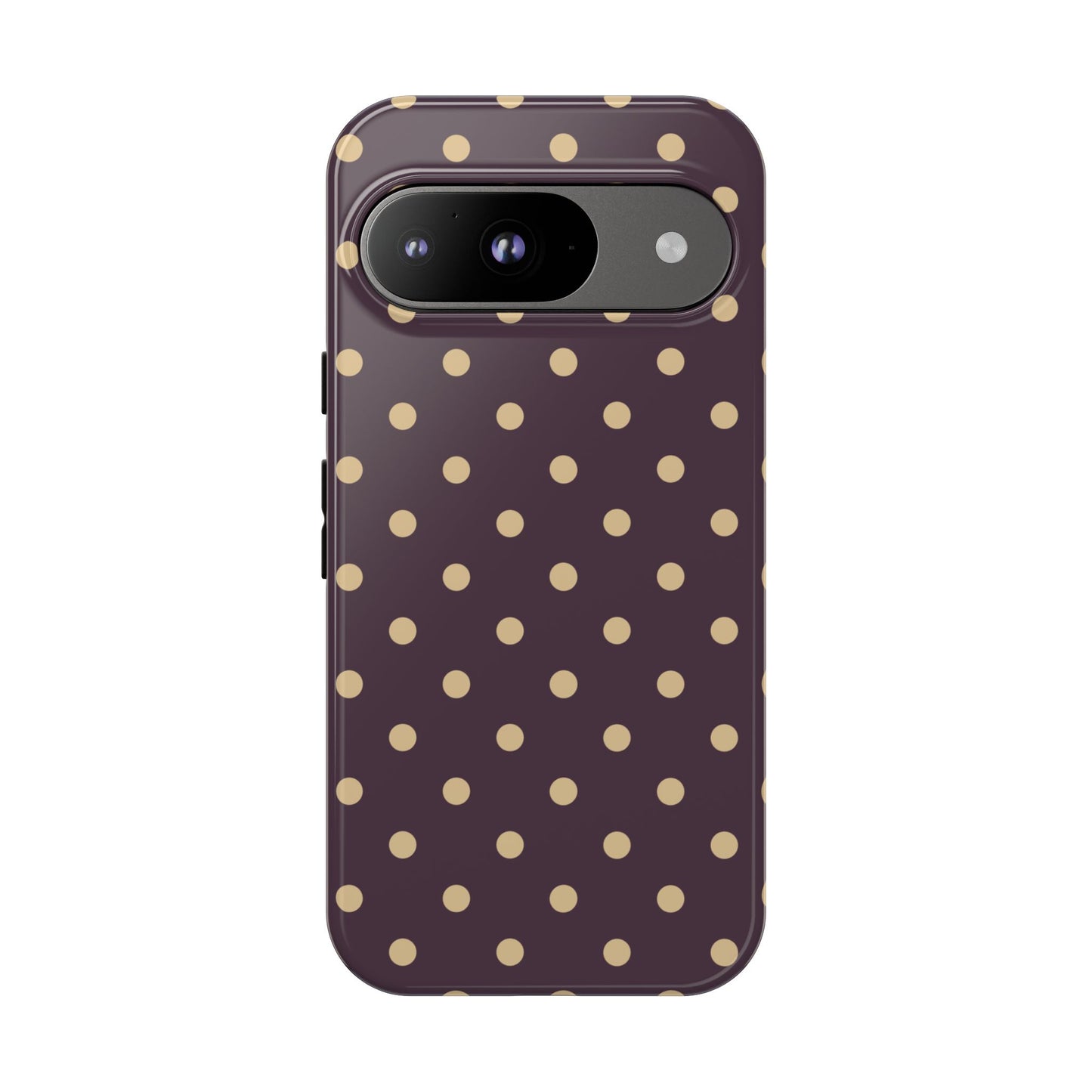 Purple with Yellow Dot Pattern Phone Case