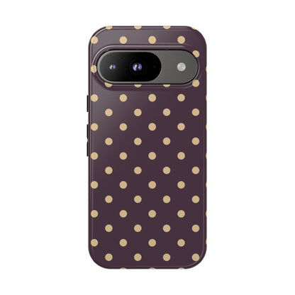Purple with Yellow Dot Pattern Phone Case