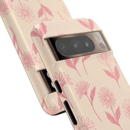 Pretty Pink Daisy Pattern Phone Case