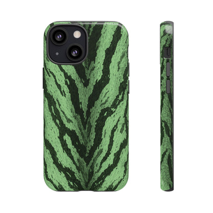 Sage Tiger Print Phone Case
