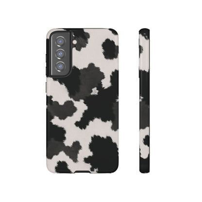 Modern Monochrome Cow Print Phone Case