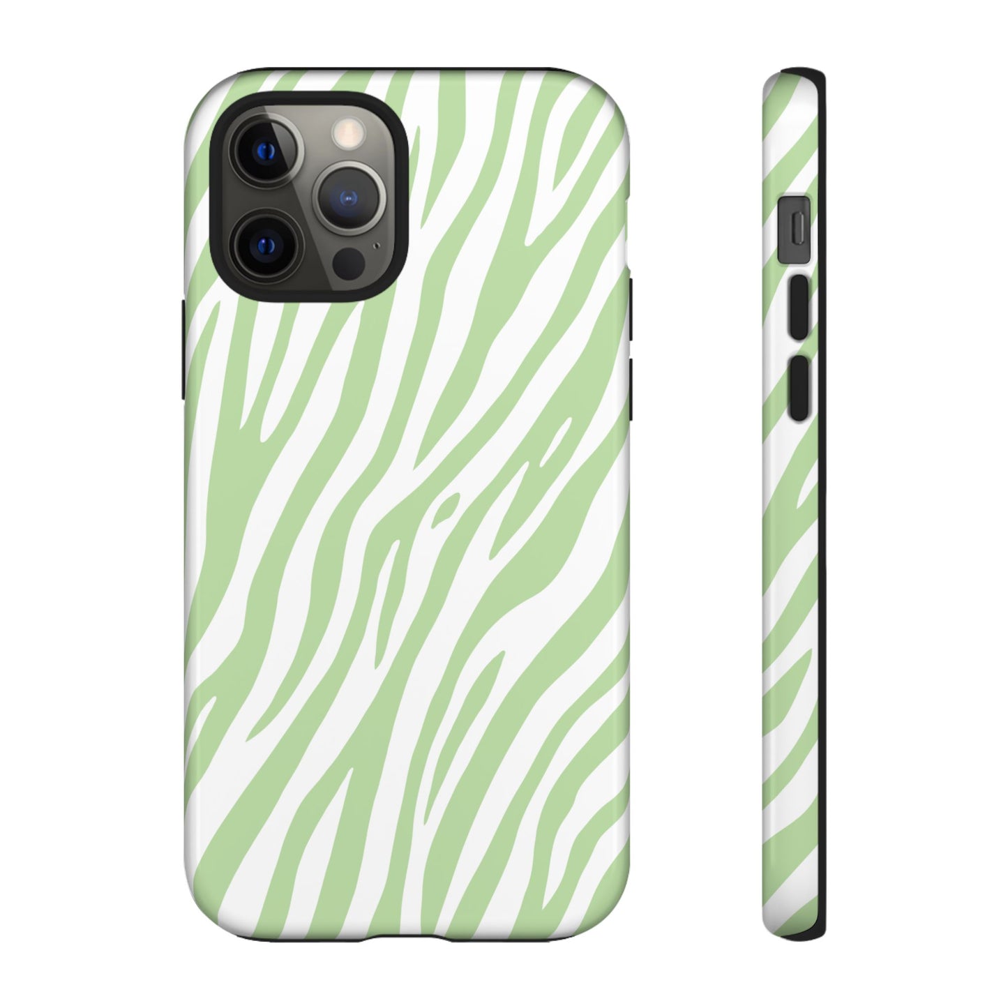 Mint Tiger Print Phone Case