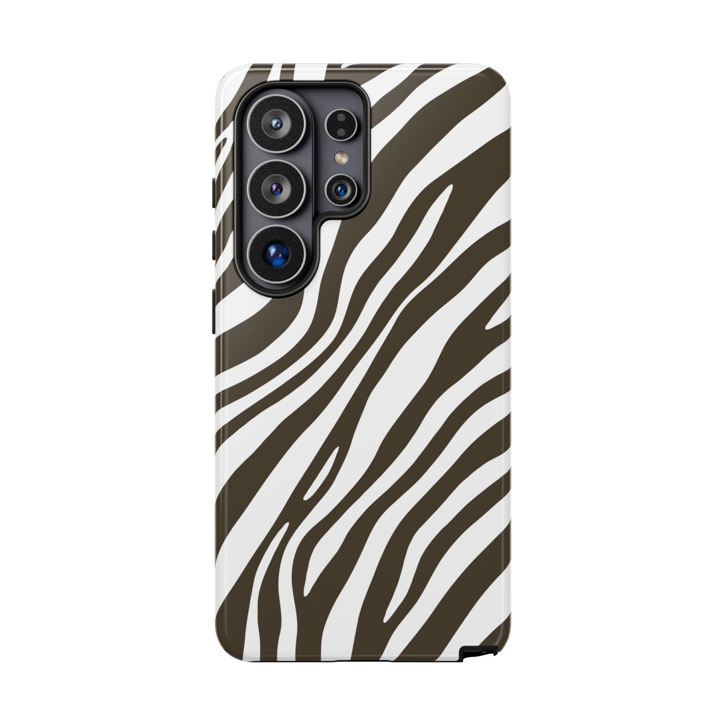 Modern Mocha Zebra Print Phone Case