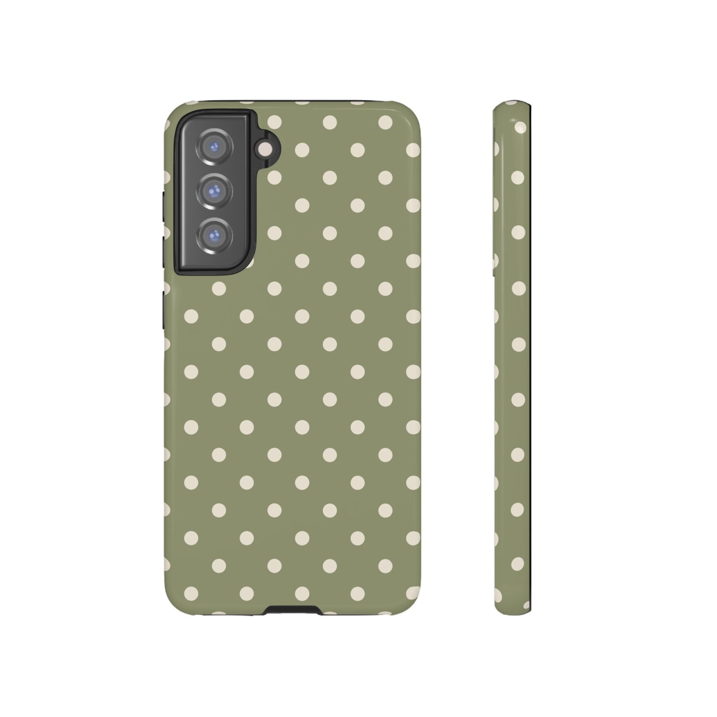 Green & White Dot Pattern Phone Case