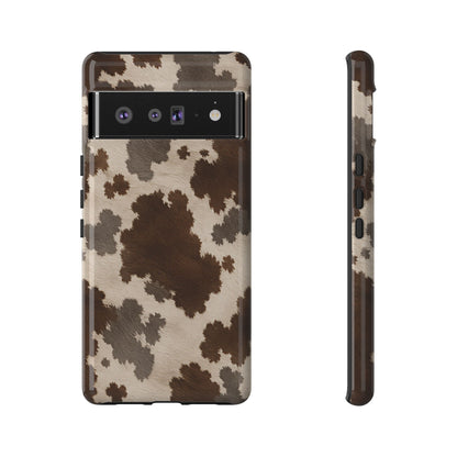 Stylish Mocha Cow Print Phone Case