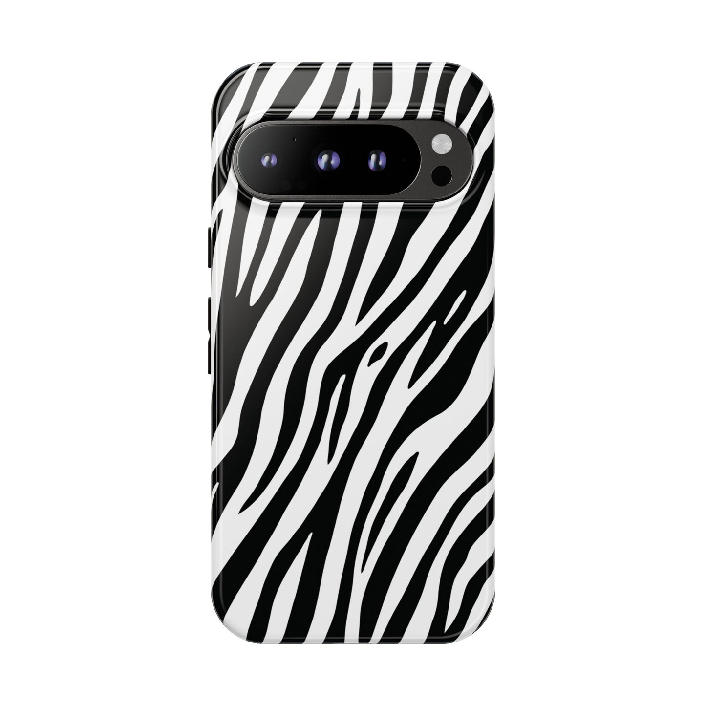 Monochrome Tiger Print Phone Case