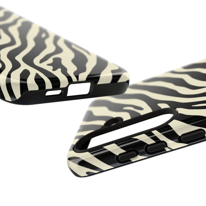 Chic Ivory Zebra Print Phone Case