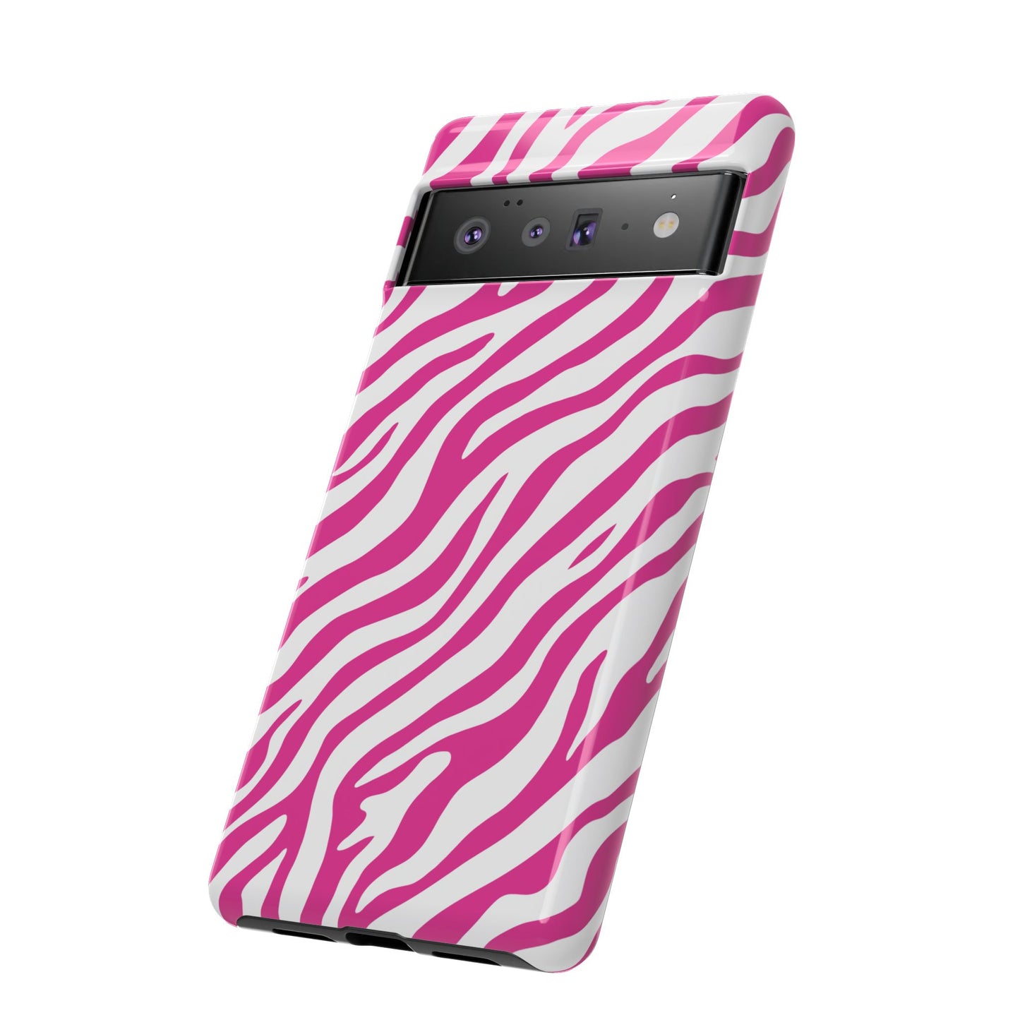 Stylish Hot Pink Zebra Print Phone Case