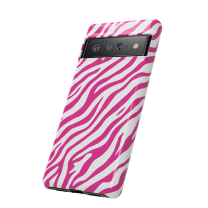 Stylish Hot Pink Zebra Print Phone Case